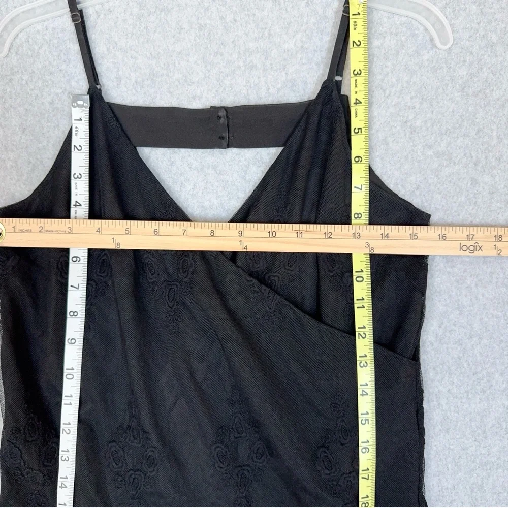 Chaser Romper Black Lace Size Small Spaghetti Straps Adjustable Cinch Waist NWT - Picture 15 of 16